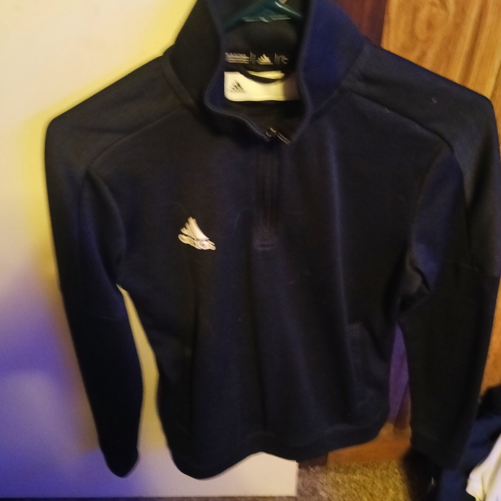 Adidas Navy Quarter-Zip Pullover